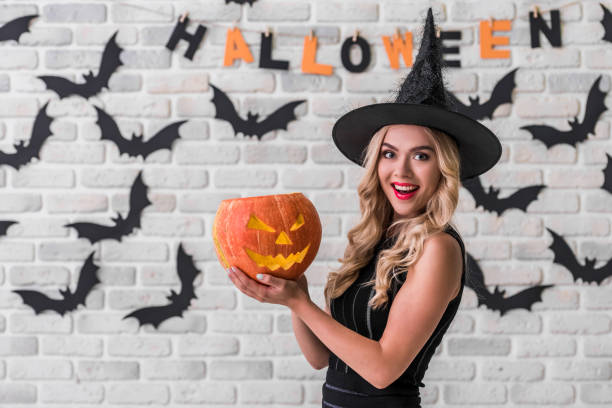 istock Girl ready for Halloween party 856472466