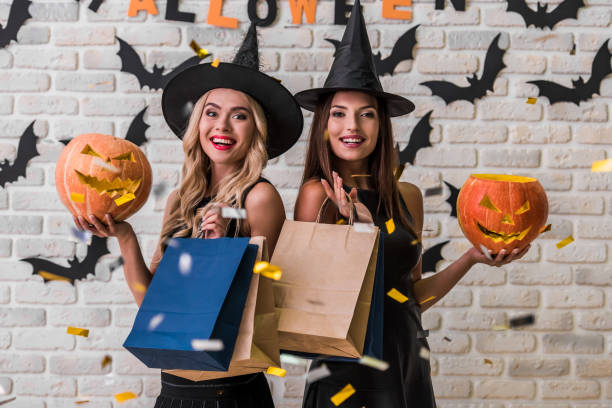 istock Girls ready for Halloween party 856472778