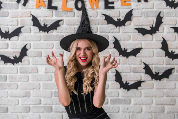 istock Girl ready for Halloween party 856473638