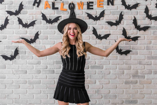 istock Girl ready for Halloween party 856473966