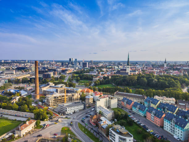 istock Aerial view panorama city Tallinn, Estonia. 856474104