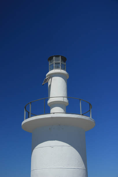 istock Lighthouse with the blue sky in background. Alcochete, Portugal 856479850