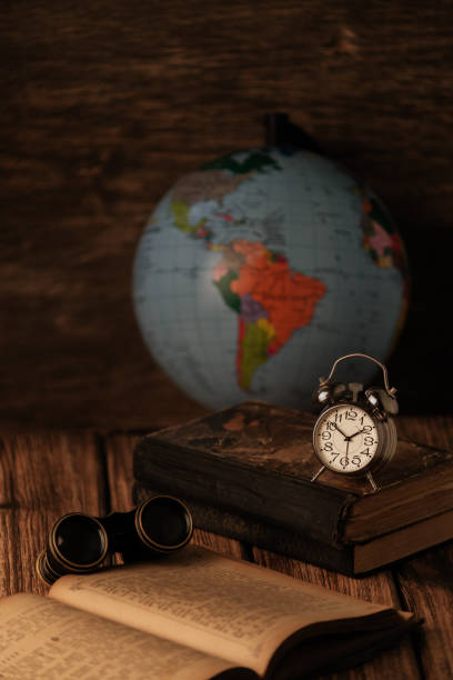 istock An old book of binoculars against the background of an old tree 856480540