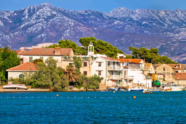 istock Kastel Gomilica waterfront panoramic view, Split region of Dalmatia, Croatia 856481144
