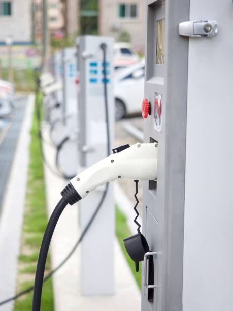 istock Electric car charging station in Korea 856481726