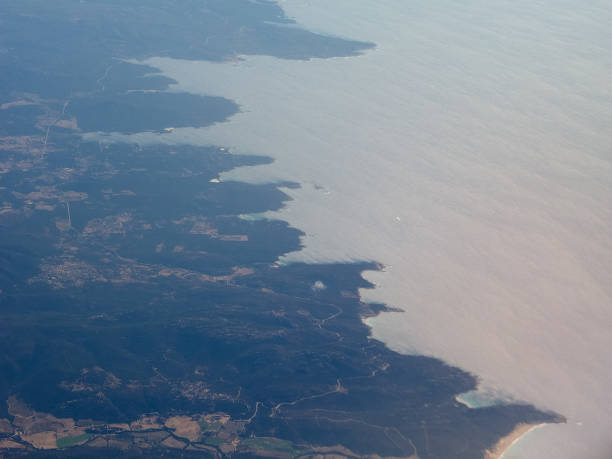 istock Aerial view of Corsica 856489020
