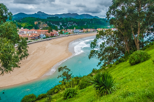 Ribadesella, on the Cantabrian Sea, Principality of Asturias, Northwest Spain.