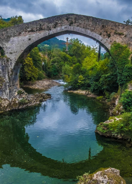 istock Roman Bridge, Cangas de Onis Asturias, northwest Spain. 856514474