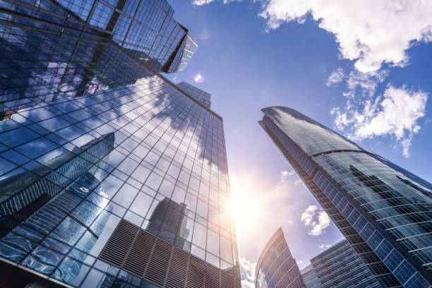 istock Skyscrapers in the financial district 856517116