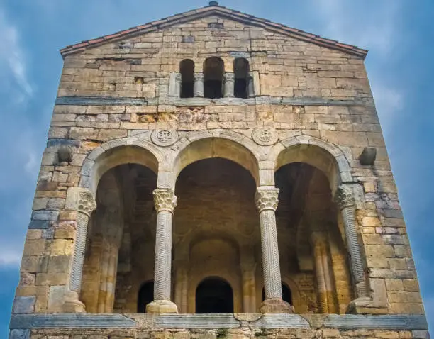 9th Century pre-Romanesque churches in and around the ancient Asturian capital city of Oviedo. While most of the rest of the peninsula was under muslim control, the tiny kingdom of Asturias kept Christianity alive and provided the base for the Christian reconquista centuries later. Oviedo, Asturias, Northern Spain