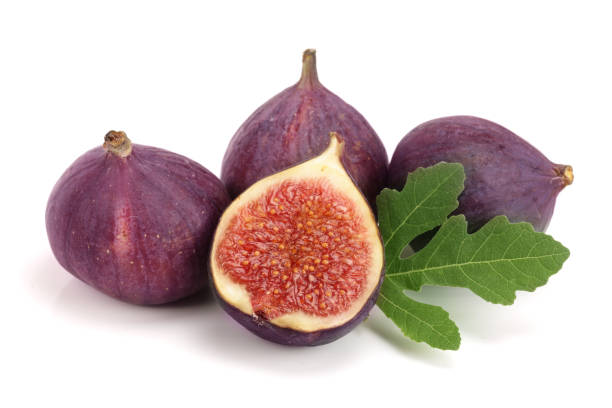 istock fig fruits with leaves isolated on white background 856519318