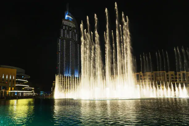 Photo of A record-setting fountain system set on Burj Khalifa Lake
