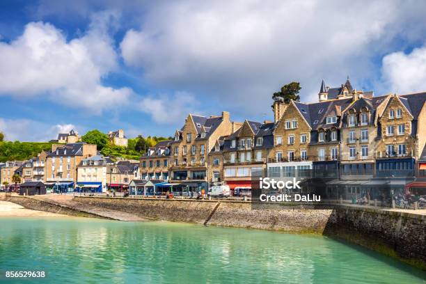 Panoramic View Of Cancale Located On The Coast Of The Atlantic Ocean On The Baie Du Mont Saint Michel In The Brittany Region Of Western France Stock Photo - Download Image Now