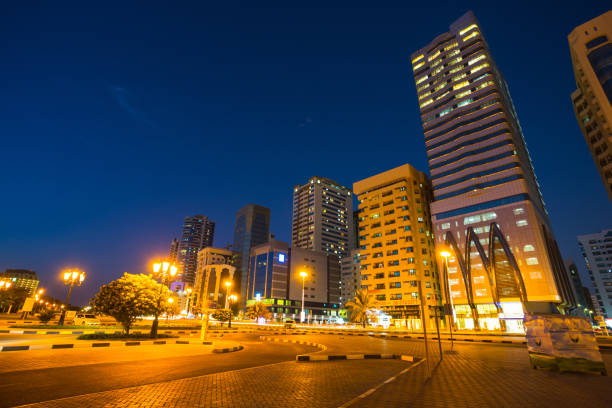 istock Skyscrapers in Sharjah city.UAE. 856530016