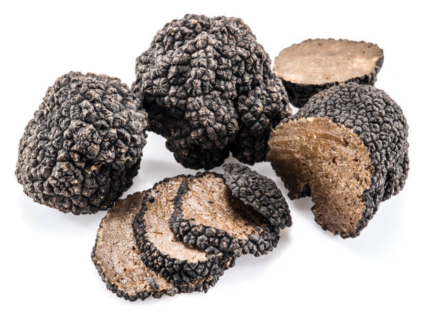 istock Black truffles isolated on a white background. 856530316