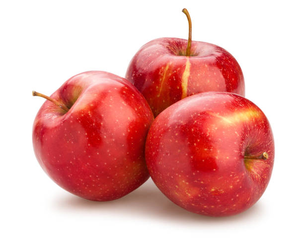 レッドアップル添え  - apple stack red fruit ストックフォトと画像