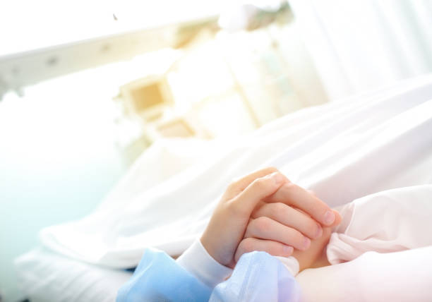 istock Parting with spouse in hospital 856545042