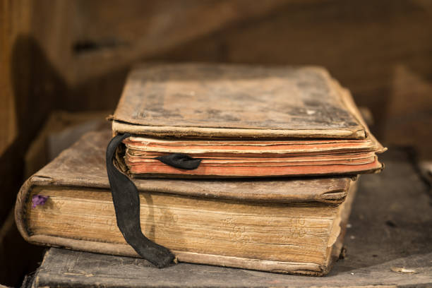 istock Very old book. The end of the 16th century 856553452