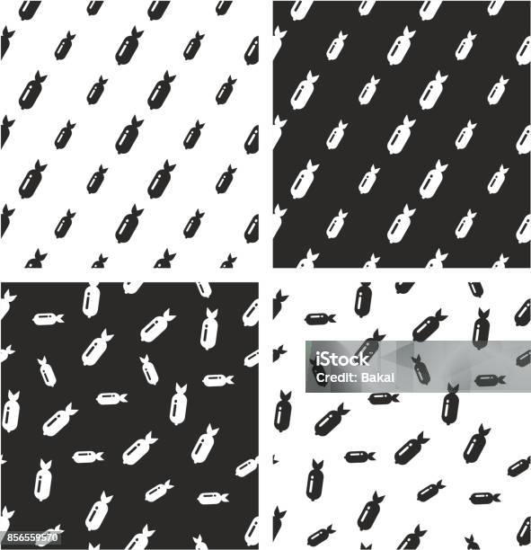 Big Small Pattern Bomb Big Small Aligned Random Seamless Pattern Set Stock Illustration ...