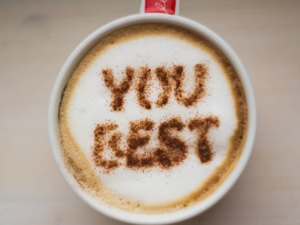 Cup of cuppuccino with the inscription \