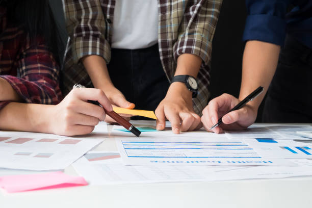 istock Business team adviser analysis financial data on paper denoting the progress in the work,consult concept. 856581822