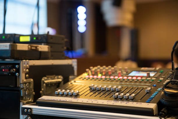 istock sound mixer in the event hall 856582400