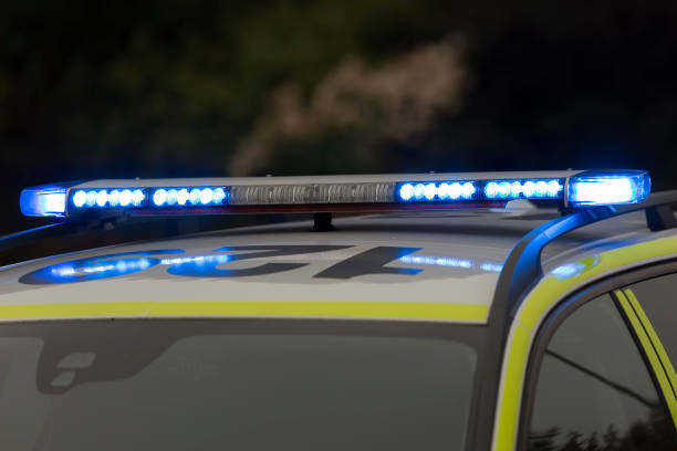 istock Swedish Police Car Lights 856585390