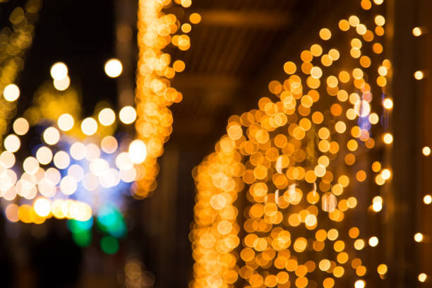 istock Golden festive bokeh background 856588898