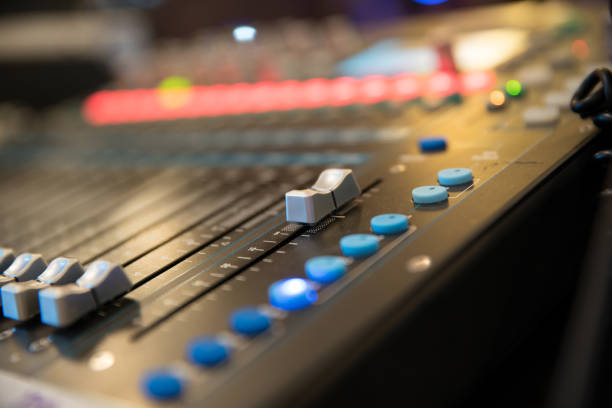 istock sound mixer in the event hall 856590632