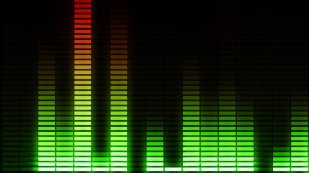 Audio equalizer bars moving. Music control levelsColorful.More color options in my portfolio. 3d illustration