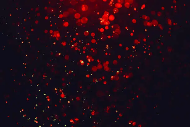 Abstract orange-red bokeh background