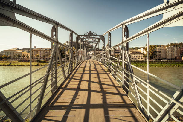 The Mozartsteg (Mozart bridge) is an Art Nouveau bridge for pedestrians in the city centre of Salzburg. It is locally well-known for its neat design and gained international \