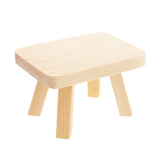 istock Wooden toy table isolated on white background. 856611622