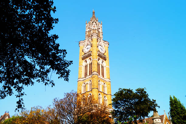 Big church in Mumbai, India. Gothic architecture style.