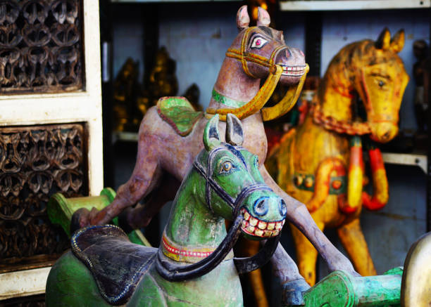 istock Toy horses in Chor Bazaar, Mumbai 856615366