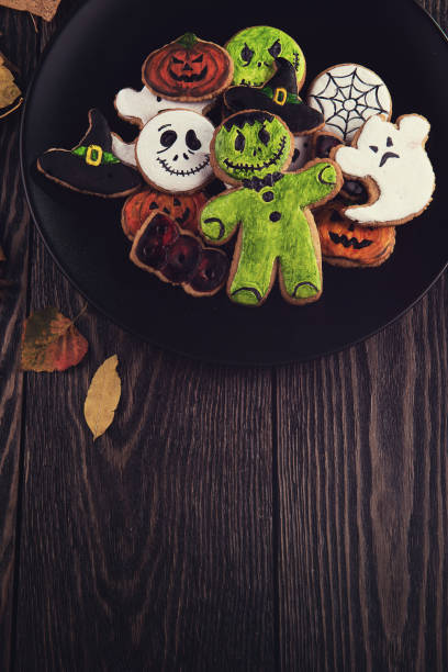 istock Homemade delicious ginger biscuits for Halloween 856628028