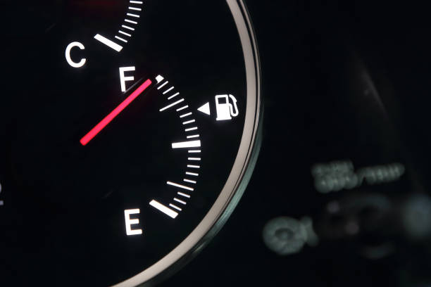 istock Fuel gauge showing full car fuel 856628508