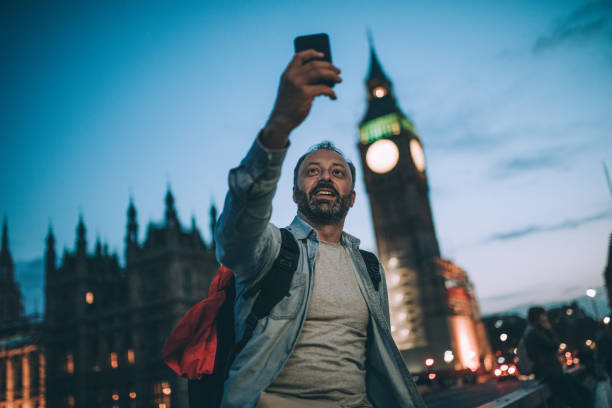 istock Selfie in London 856629022