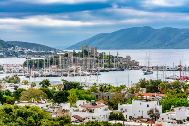 istock Panoramic virw of Bodrum Town in Turkey 856637898
