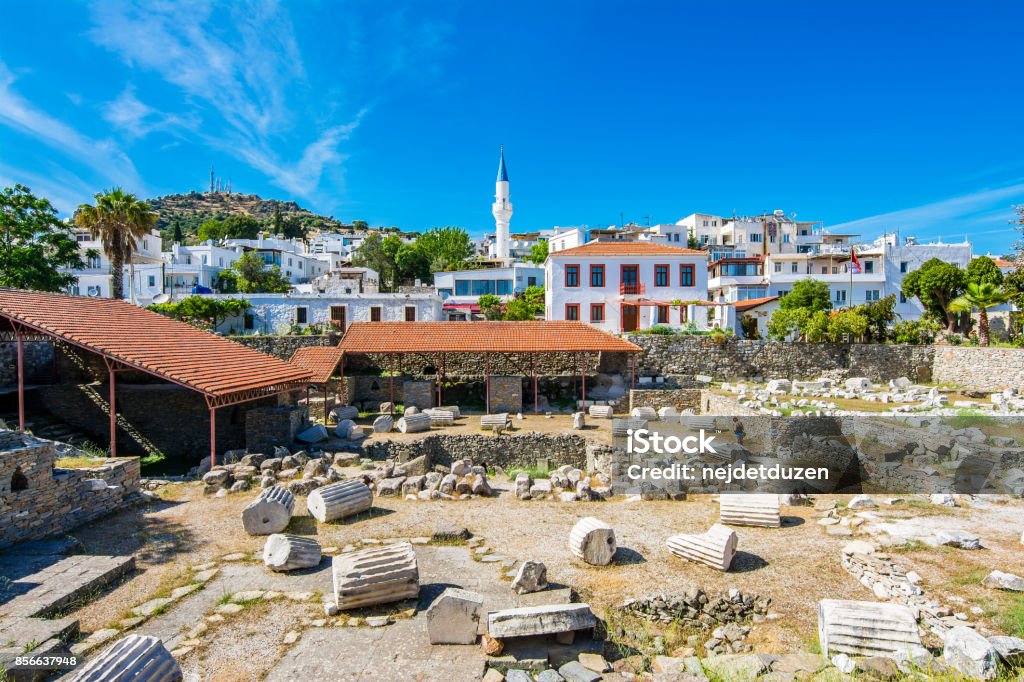 The Mausoleum at Halicarnassus or Tomb of Mausolus in Turkey The Mausoleum of Halicarnassus, one of the 7 Wonders of the Ancient World, was a large, ornate tomb built for Mausolus of Caria. Mausoleum Stock Photo