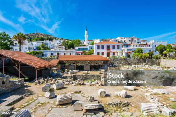 The Mausoleum At Halicarnassus Or Tomb Of Mausolus In Turkey Stock Photo - Download Image Now