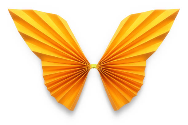 Orange butterfly of origami