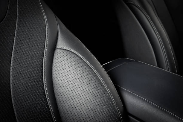 istock Part of  leather car seat details 856645536