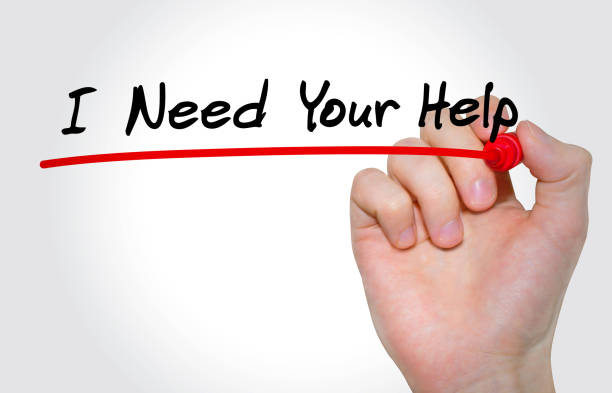 istock Hand writing inscription I Need Your Help with marker, concept 856656022