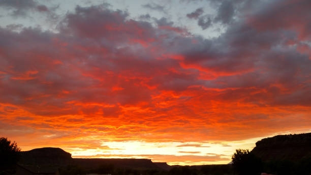 istock Sunset over Virgin River Valley seen looking west from Rockville Utah 856665442