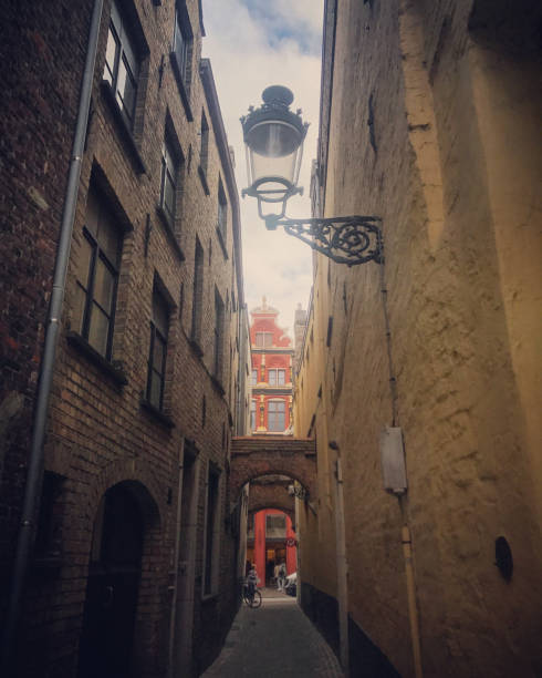 istock Bruges narrow old streets, Belgium 856668482
