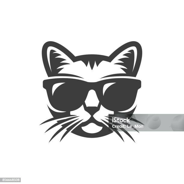Cat In Sunglasses Stock Illustration - Download Image Now - Domestic Cat, Sunglasses, Cool Attitude