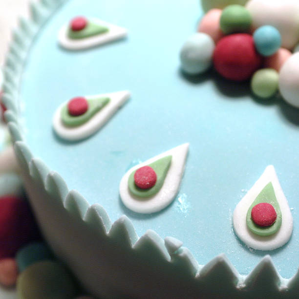 istock Cake with fondant decoration 856669278