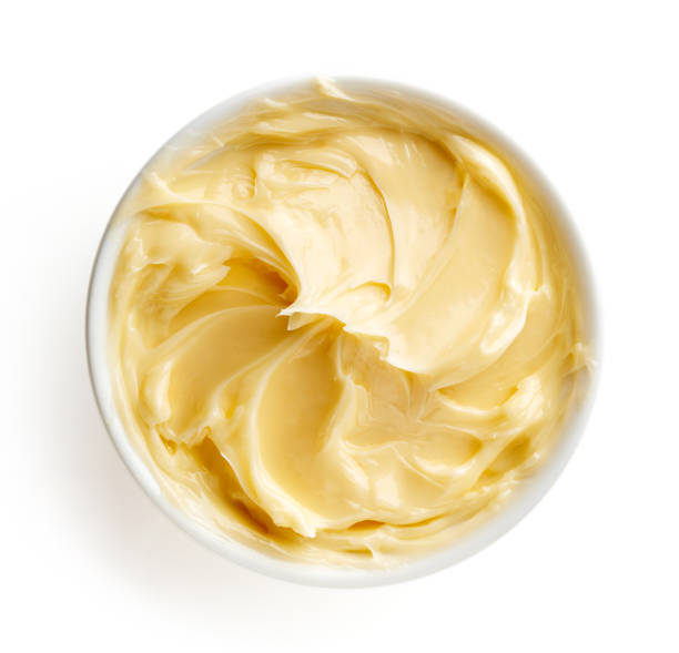 istock Bowl of butter on white background 856672126