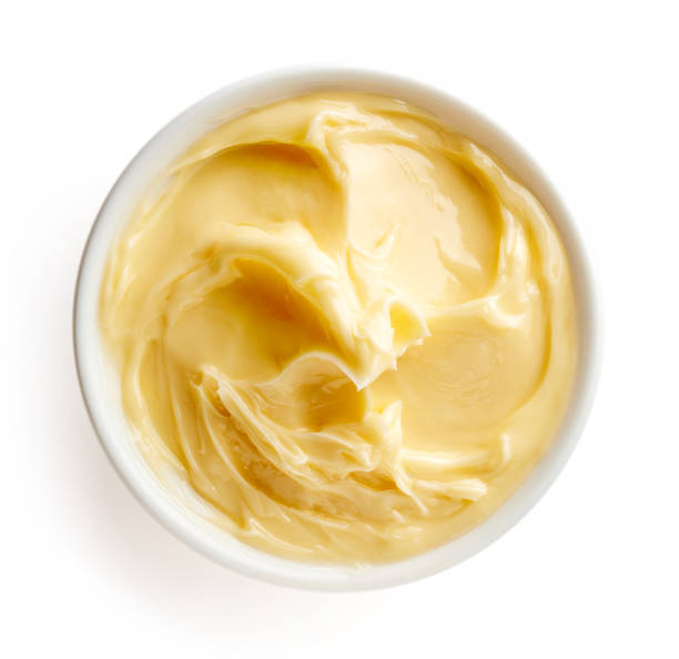 istock Bowl of butter on white background 856672144